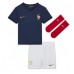 Camisa de time de futebol França Aurelien Tchouameni #8 Replicas 1º Equipamento Infantil Mundo 2022 Manga Curta (+ Calças curtas)